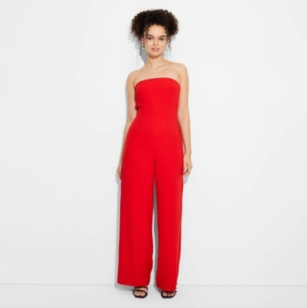 Wild Fable Women's Wide Leg Tube Jumpsuit